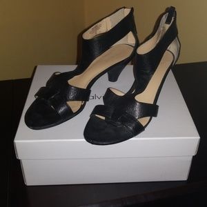 Black strappy sandals